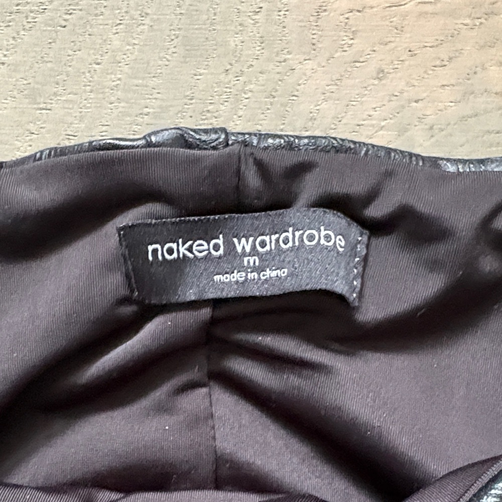 Naked Wardrobe Black Crocodile Faux Leather Pencil Skirt - Picture 2 of 4